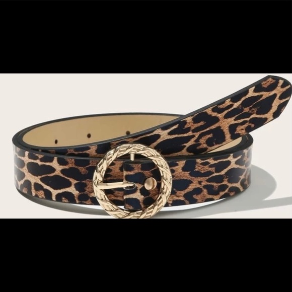 Urban Outfitters | NWOT Leopard Vegan Leather Belt - Picture 3 of 3
